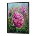 thumbnail image 3 of Designart 'Abstract Pink Peonies' Traditional Framed Canvas Wall Art Print, 3 of 5