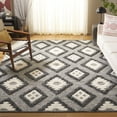thumbnail image 2 of SAFAVIEH Natura Regena Diamond Area Rug, Black/Ivory, 8' x 10', 2 of 7