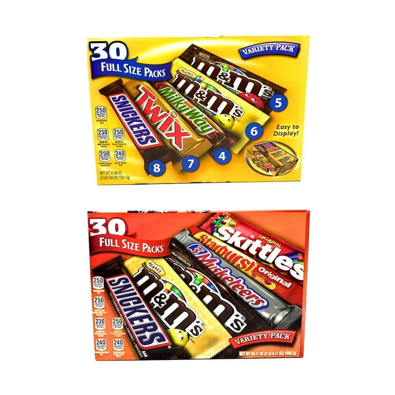  M&M's Chocolate Variety Pack 30 Full Size Packs