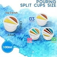 thumbnail image 4 of 8Pc Paint Pour Cup Bundle Paint Pouring Cup Multi Channel Split Cup for Paint Pouring for DIY Making Resin Acrylic Paint, 4 of 7