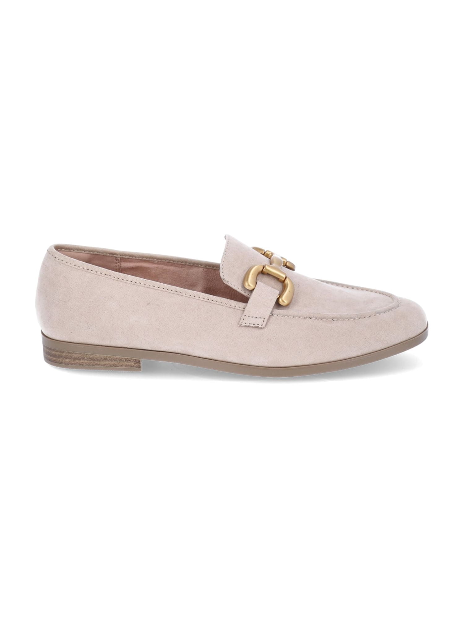 Time and Tru Women's Faux Leather Buckle Loafers