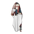 thumbnail image 2 of Baseball America Flag Barber Cape 66"x55" Salon Hair Cutting Haircut Cape Color Capes Stylist HairdresserApron, 2 of 7