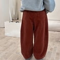 thumbnail image 6 of CPNG Oversized Corduroy Pants for Kids Wide Leg Mid Rise Elastic Waist Loose Comfy Trousers with Pockets Streetwear Spring Trendy Casual Pants, 6 of 7
