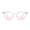 Clear, variant on OOOUM Unisex Square Gradient Sunglasses Black & Transparent Clear Frame Eyewear Lightweight Makeup Commute Sun Glasses Black