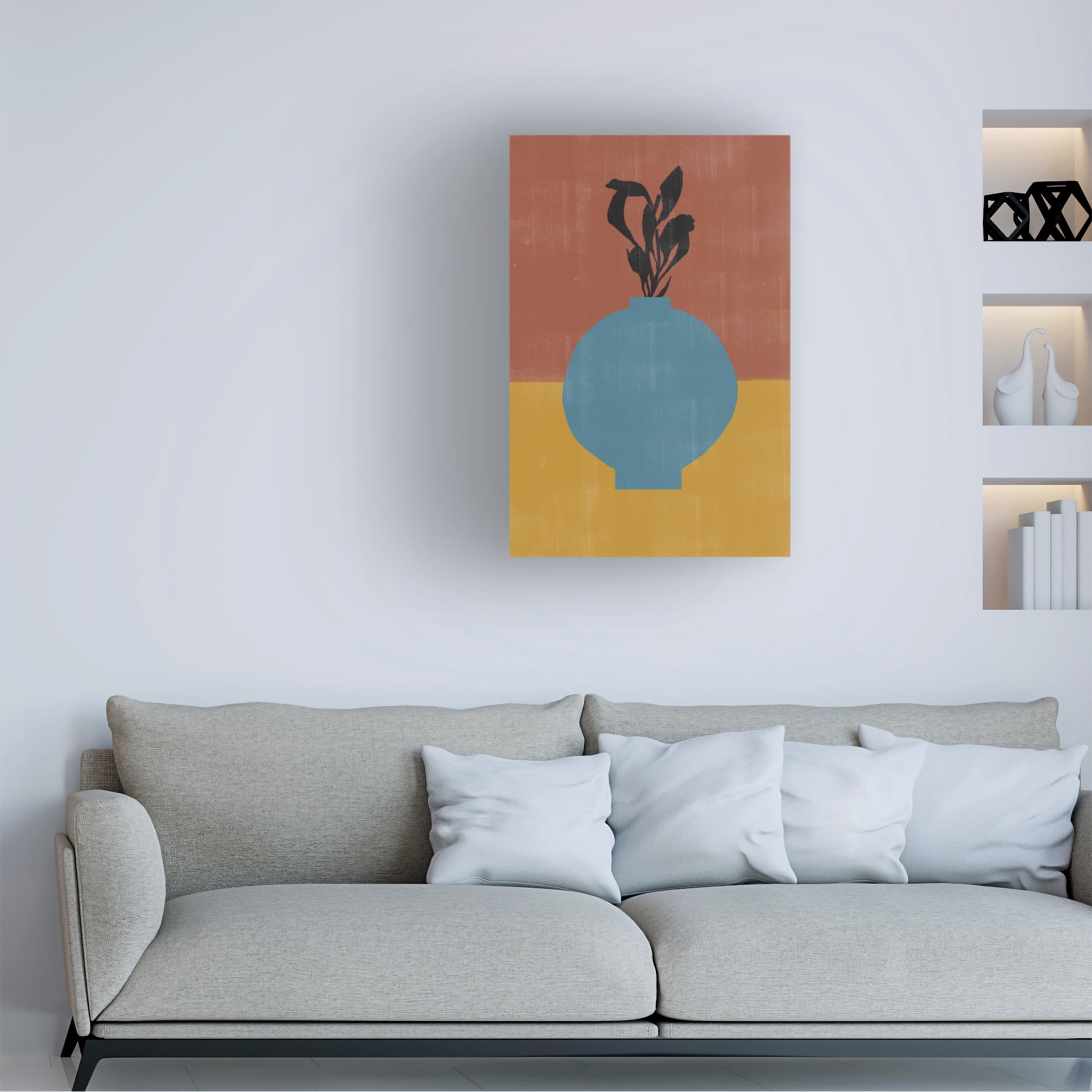Trademark Fine Art THE MIUUS STUDIO Vase No9 Canvas Wall Art
