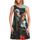 thumbnail image 1 of Fotbe Futuristic Robot Hummingbird Vestido de Verano sin Mangas para Mujer – Vestido Midi Línea A, Estilo Camiseta Floral, Vestido Playero Casual y Fluido, 1 of 7