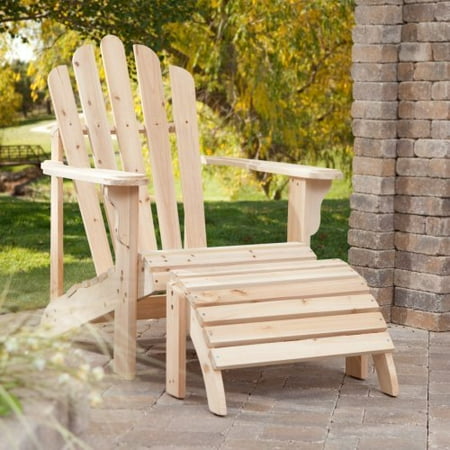 Coral Coast Hubbard Adirondack Chair &amp; Ottoman - 2-pc. Set 