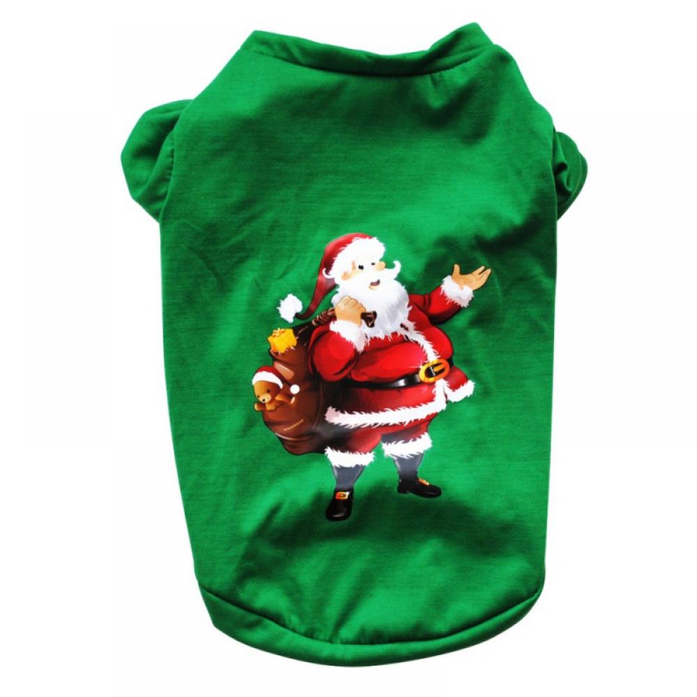 Topumt Dog Christmas Clothes Small Dog Christmas Shirt Puppy Pet Santa