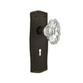 thumbnail image 6 of Nostalgic Warehouse Pracha_Prv_234_Kh Vintage Fluted Chateau Crystal Privacy Door Knob Set, 6 of 7