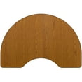 thumbnail image 4 of Flash Furniture Wren 48''W x 96''L Kidney Oak Thermal Laminate Activity Table - Height Adjustable Short Legs, 4 of 4