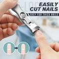 thumbnail image 5 of Ultra Sharp Stainless Steel Nail Clippers For Thick Nails(With Leather Case) Silver, 5 of 15