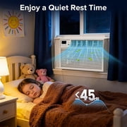 Electactic 10,000 BTU Window Air Conditioner with Remove Control , for Room AC Unit air conditioner , Cools up to 450 Sq. Ft