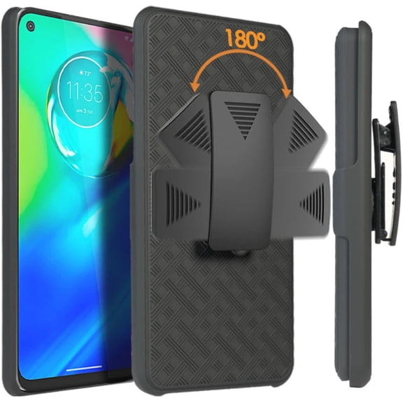 Rome Tech Motorola Moto G Power (2020) Shell Holster Combo Case With Belt clip