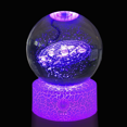 thumbnail image 1 of 3D Crystal Ball Crack Base Remote Control 16 Color Crystal Led Night Light Led Base Home Decoration Bedside Lamp Children'S Gift, 1 of 5