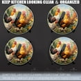 thumbnail image 4 of Gas Stove Burner Cover,White Electric Stove Top Protector,Easy to Clean,The Lively Charm Of Poultry In A Rural Landscape, 4 of 7