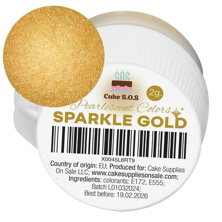 Pearlescent Colors - Sparkle Gold, 2 grams
