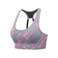 thumbnail image 2 of EDHITNR Sports Bras for Women Women's Low Impact Strappy Sports Bra - Low Cut Wirefree Padded Yoga Bra Criss Cross Back Gray M, 2 of 3
