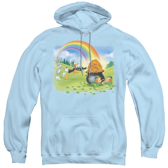 Looney Tunes Mine Mine Mine Adult Pullover Hoodie Sweatshirt Light Blue