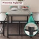 thumbnail image 4 of Yeshouse Juego de mesa de comedor moderno industrial de 3 piezas, mesa de 113 cm con 2 bancos, mesa de desayuno que ahorra espacio para cocina, apartamento o estudio, 4 of 8