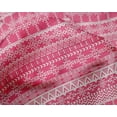 thumbnail image 4 of oneOone Silk Tabby Pink Fabric Aztec Tribal Craft Projects Decor Fabric Printed By The Yard 42 Inch Wide, 4 of 4