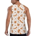 thumbnail image 3 of Easygdp Cute Squirrel Fall Men's Tank Top, Sleeveless Muscle T Shirts, Breathable, Quick-Dry, Loose for Gym, Running, Fitness - 3X-Large, 3 of 9