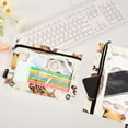 thumbnail image 4 of Cute Baby Tiger 2 Pack Pencil Pouch for 3 Ring Binder Smooth Zipper Folders with Pockets Clear Window Pencil Case, 4 of 6