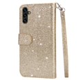 thumbnail image 4 of Case for FOXDOCK Samsung Galaxy A13 5G/4G Glitter Zipper Wallet Case with Short Hand Strap, 4 of 4