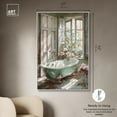 thumbnail image 5 of Spring Bliss Bathroom Canvas Farmhouse Floral Art by Art Remedy, White Frame, 36" x 54", 5 of 7