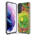 thumbnail image 3 of MUNDAZE Samsung Galaxy Note 9 Shockproof Clear Hybrid Protective Phone Case Love Softball Girls Glove Green Tie Dye Swirl Paint Cover, 3 of 5