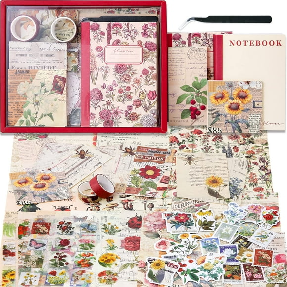 Kit de suministros para álbumes de recortes emmoolife Vintage Aesthetic