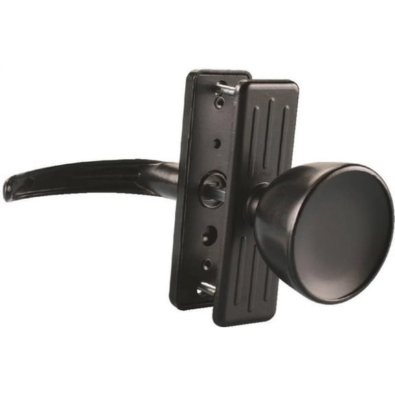ProSource 47035-UK-PS Door Knob Latch, Die-Cast Zinc, Black