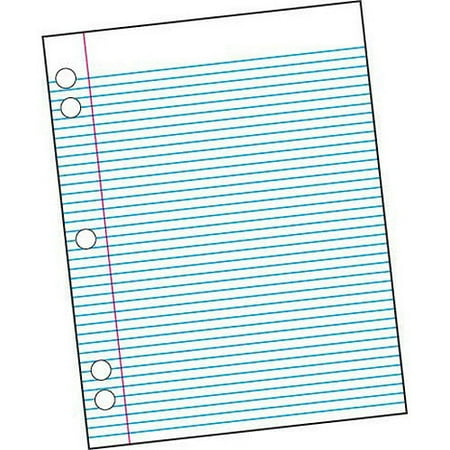 School Smart 5-Hole Punched Filler Paper with Margin, 8.5" x 11", White, 500-Pack