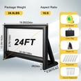 thumbnail image 3 of Pantalla de proyector inflable LVAOSTT de 24 pies con ventilador, 3 of 9
