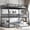 Black, variant on Harper & Bright Designs Triple Bunk Bed Full XL Over Queen over Queen with Safety Guardrails, Metal Floor Bunk Bed Frame for Boys and Girls, Black