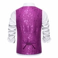 thumbnail image 4 of Wdfiry Suit Vest for Men Fashion Blazer Waistcoat Gentleman's Floral Waistcoat Formal 2025 Casual Printed Vest, 4 of 9