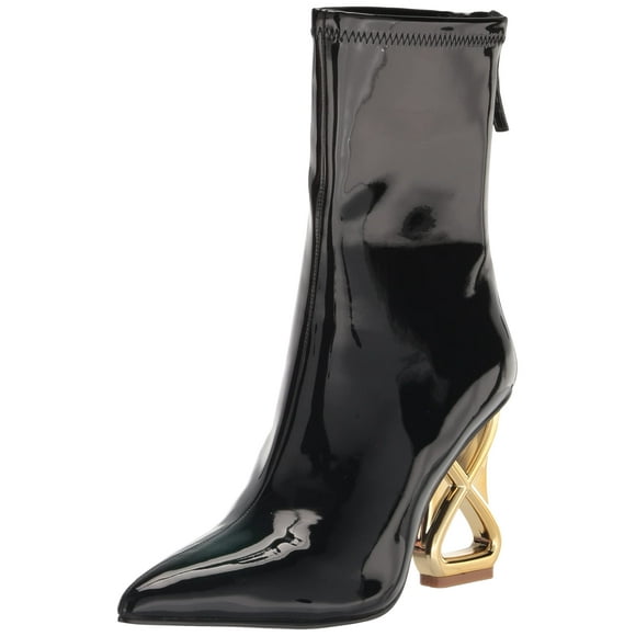 Steve Madden Women's Londyn Fashion Boot, Black Patent, 6.5