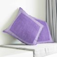 thumbnail image 3 of Purple Retro Greek Key Pillow Covers 24x24 Inch Decorative Throw Pillow Cover, Geometric Greece Ancient Rustic Sofa Pillowcases Accent Cushion Case Home Decor Bedroom Living Room, 3 of 6
