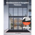 thumbnail image 2 of VEVOR Tapis de Porte avant, Tapis de Sol Commercial 10 x 3 Pi pour Intérieur et Extérieur, Tapis Industriel Élégant à Rayures avec Endos en PVC, Tapis d'Entrée Robuste Lavable pour Couloir, Balcon, Garage, Gris, 2 of 9