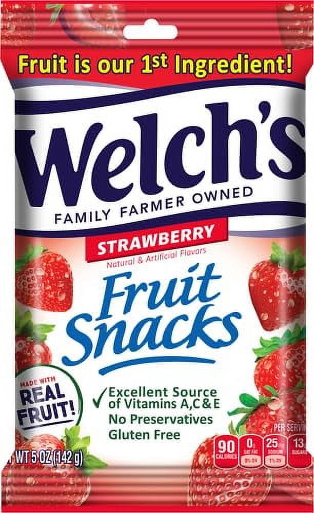 Welch's Strawberry Fruit Snacks, 5 Oz.