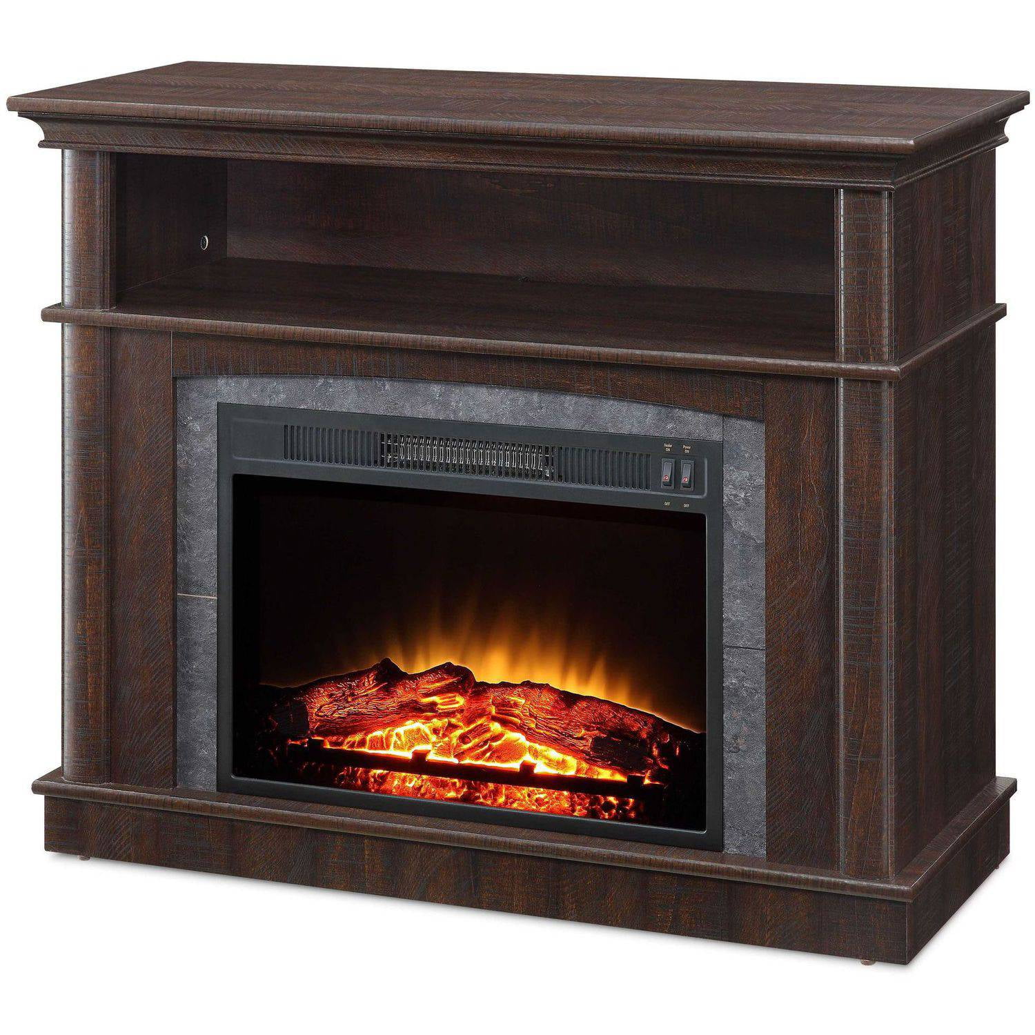 Whalen Fireplace Tv Stand For Tvs Up To 50 Ideas Whalen Fireplace A Console For Tvs Up To 50 Rustic Brown