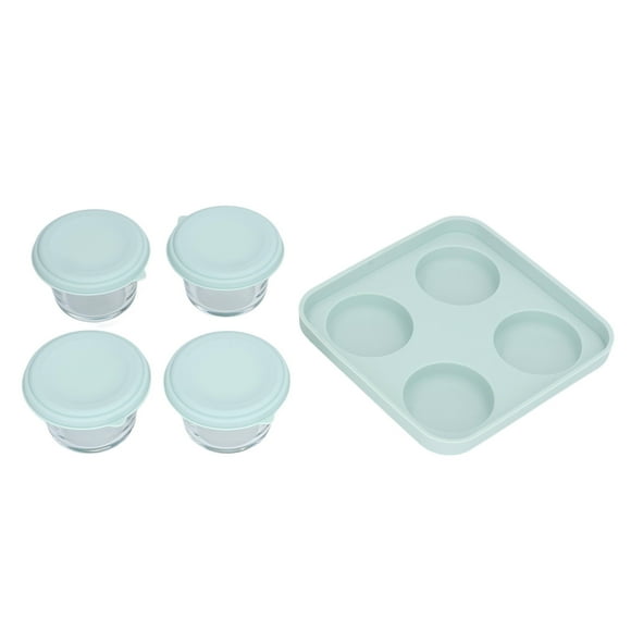 Salad Dressing Container Transparent Reusable Silicone Condiment Containers With Lids For Freezer Microwave Stackable Design