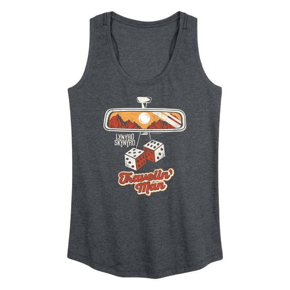 Lynyrd Skynyrd - Travelin' Man Rearview Mirror - Women's Racerback Graphic Tank