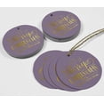 thumbnail image 4 of Inkdotpot Gold Foil Paper Hang Tags Merry Christmas & Happy New Year Text Favor Tags 100 Pieces, 4 of 6