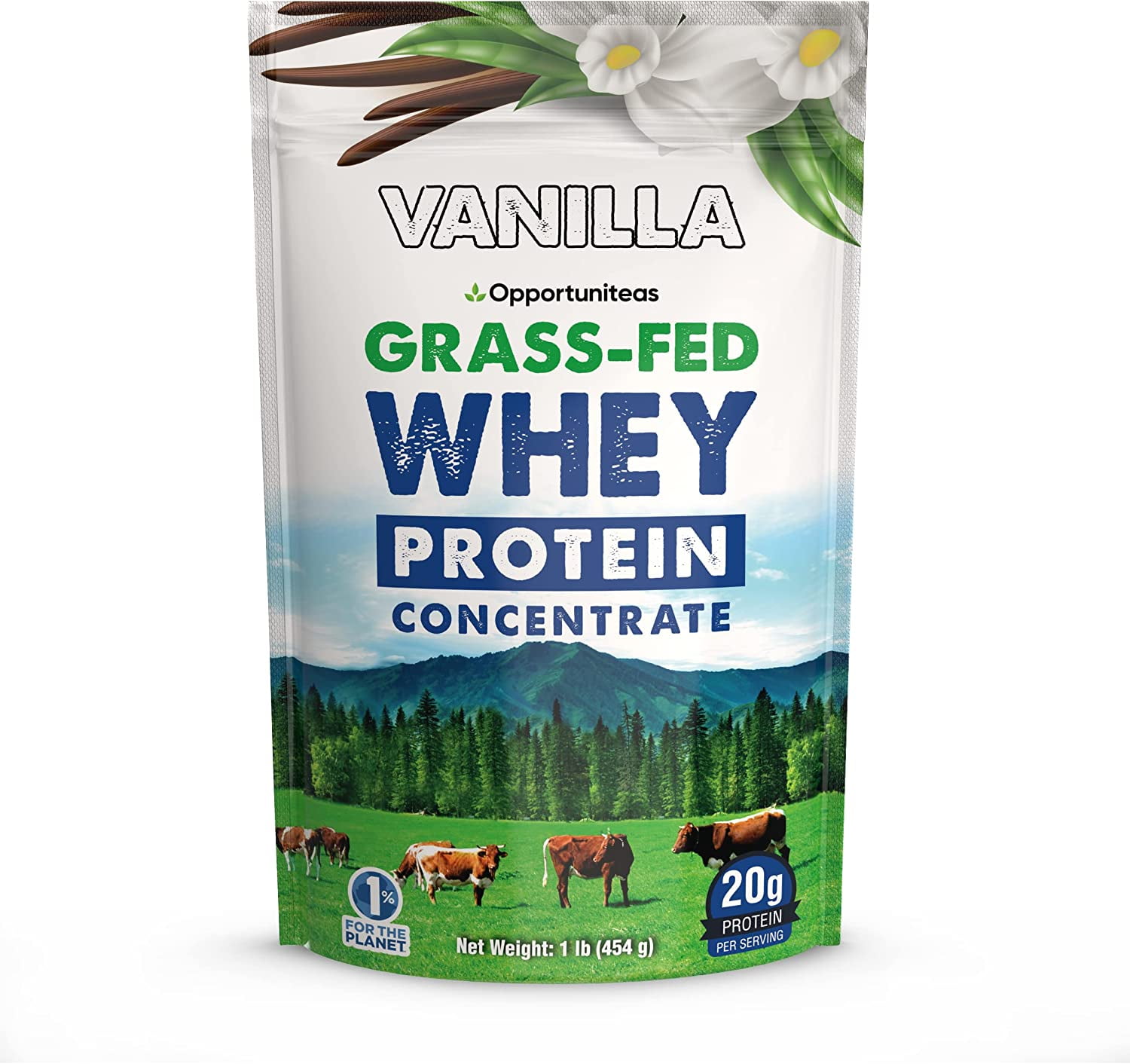 Vanilla Whey Protein Powder Concentrate 1 lb