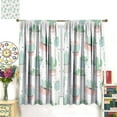 thumbnail image 3 of Cactus Curtains, Cute Bohemian Style Tropical Plant Pattern, Kids Boys Girls Bedroom Living Room Blackout Curtains, 2 Panel Set,42X54 Inch, 3 of 6