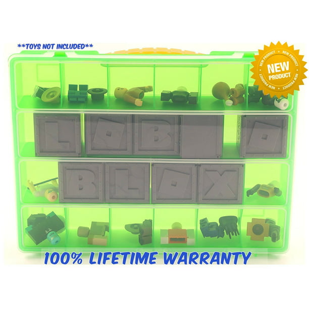 Roblox Carrying Case Stores Dozens Of Figures Durable Toy Storage Organizers By Life Made Better Green Walmart Com Walmart Com - roblox storage box