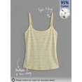 thumbnail image 6 of Multicolor 95% Cotton Striped Slim-Fit Womens Camisole Top, Casual Tank for Everyday Layering, 6 of 7