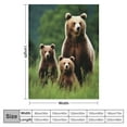 thumbnail image 4 of Nawypu  Soft Cozy Throw Blanket for Couch, Brown Bears, 4 of 6