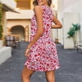 thumbnail image 4 of Youyipin Womens Summer Dresses 2025 Casual Sleeveless Beach Dress Scoop Neck Boho Floral Sundresses beach vacation clothes for women, 4 of 6