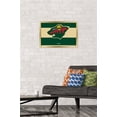 thumbnail image 2 of NHL Minnesota Wild - Logo 21 Wall Poster, 14.725" x 22.375", Framed, 2 of 3